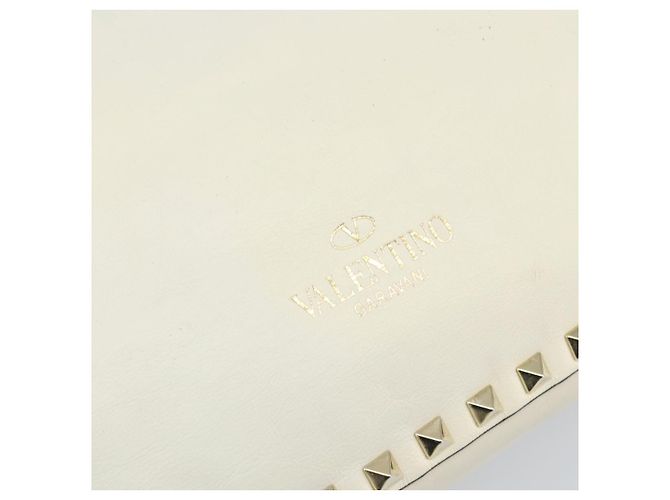VALENTINO Borsa in pelle 2 in 1 Bianco Oro Auth bs32858 D'oro - vista 18