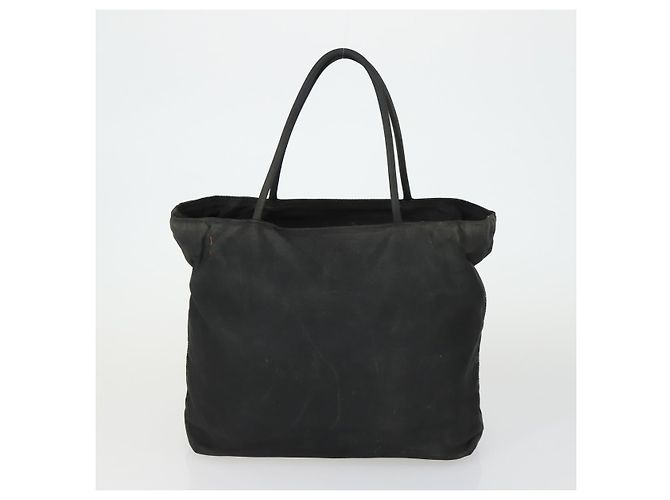 PRADA Borsa a Spalla Nylon 3 Set Nero Blu Navy Kaki Auth 165123 Cachi - vista 3