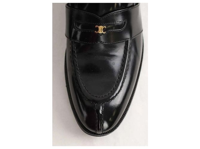 Céline Mocassini in pelle nera Nero - vista 4