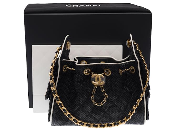 Borsa CHANEL in Vimini Nera - 103277 Nero - vista 2