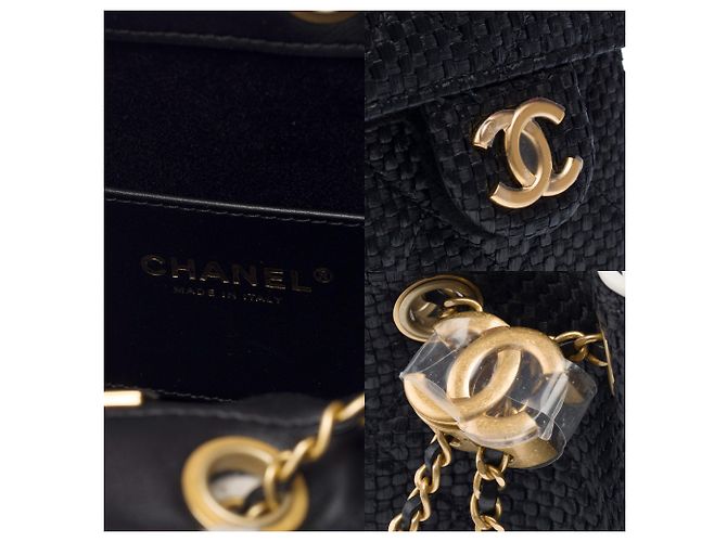 Borsa CHANEL in Vimini Nera - 103277 Nero - vista 7
