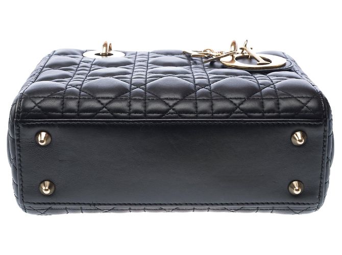 Borsa DIOR Lady Dior in Pelle Nera - 103265 Nero - vista 11