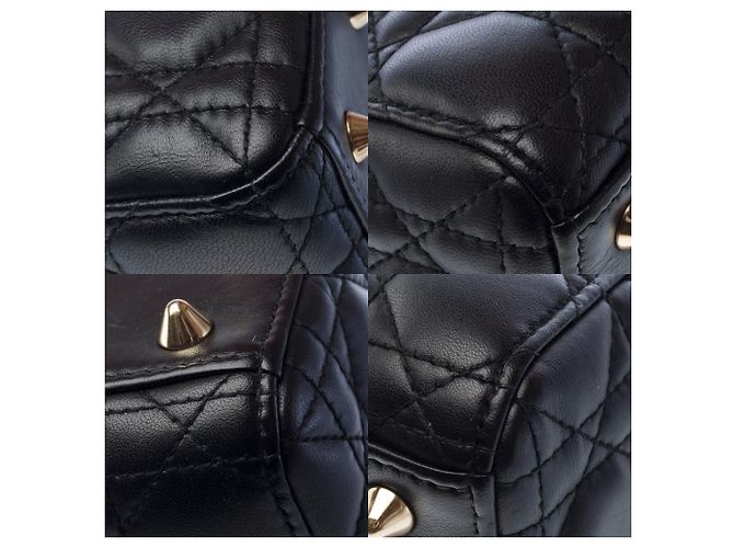 Borsa DIOR Lady Dior in Pelle Nera - 103265 Nero - vista 12