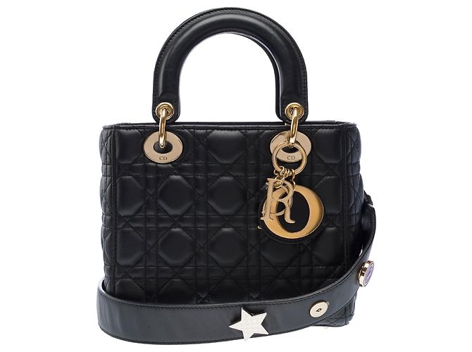 Borsa DIOR Lady Dior in Pelle Nera - 103265 Nero - vista 2