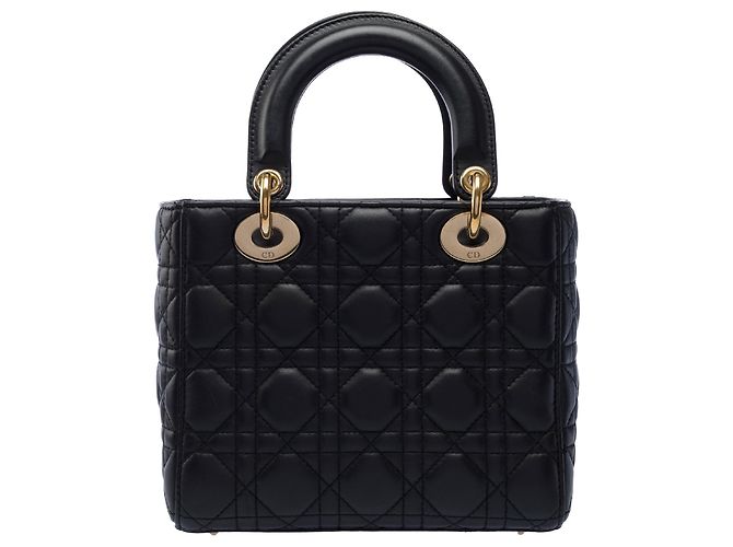 Borsa DIOR Lady Dior in Pelle Nera - 103265 Nero - vista 3