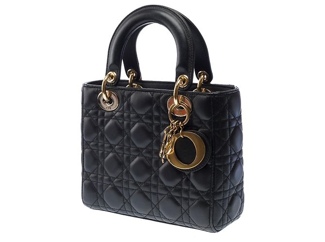 Borsa DIOR Lady Dior in Pelle Nera - 103265 Nero - vista 4