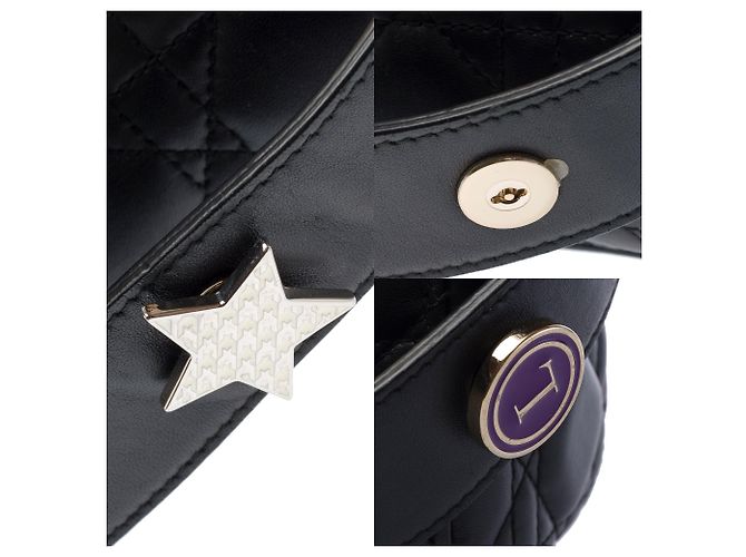 Borsa DIOR Lady Dior in Pelle Nera - 103265 Nero - vista 6