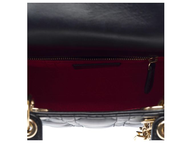 Borsa DIOR Lady Dior in Pelle Nera - 103265 Nero - vista 9