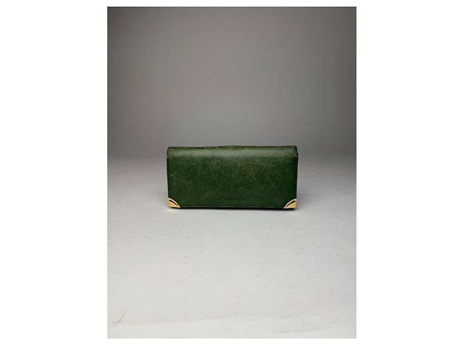 Vintage Givenchy Leather Wallet Green - view 6