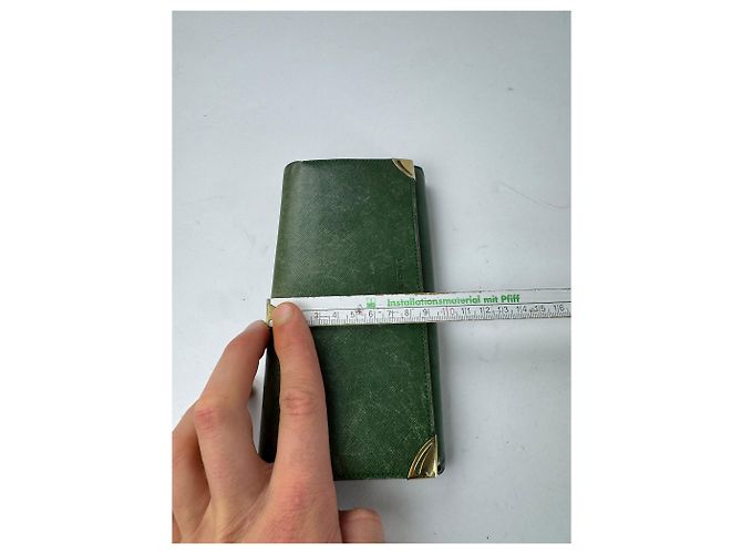 Vintage Givenchy Leather Wallet Green - view 8