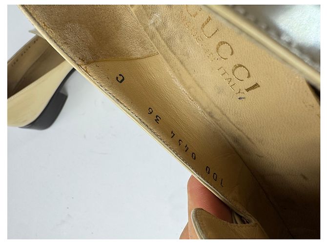 Mocassino Gucci Horsebit Vintage Beige EU36 - vista 8
