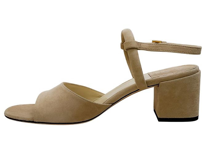 Sandali Ginger in Suede Beige di Laurence Dacade - Ansicht 3