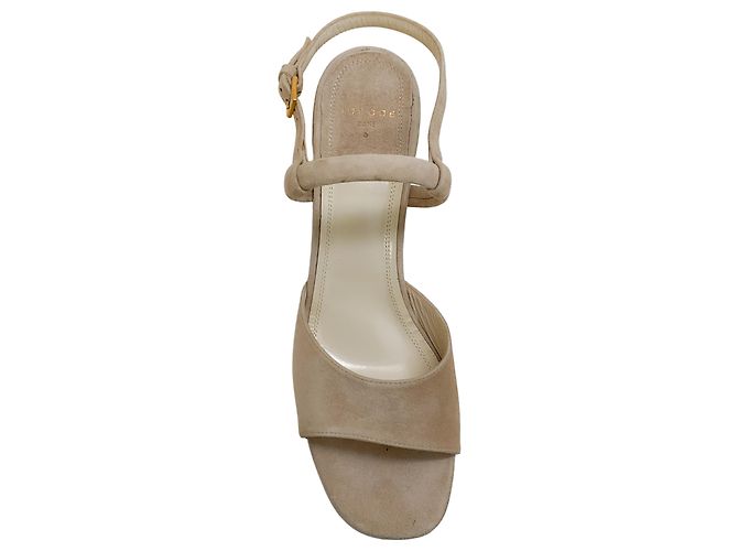 Sandali Ginger in Suede Beige di Laurence Dacade - Ansicht 4