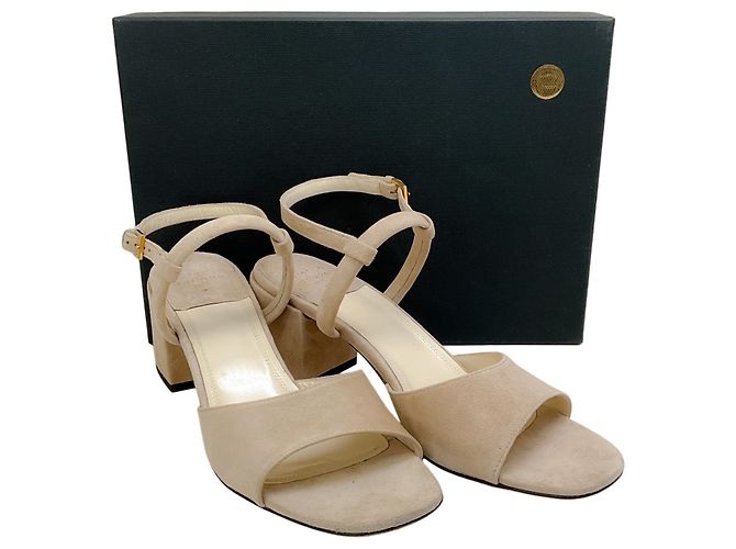 Sandali Ginger in Suede Beige di Laurence Dacade - Ansicht 6