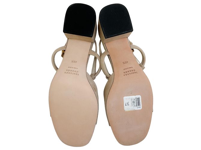Sandali Ginger in Suede Beige di Laurence Dacade - Ansicht 7