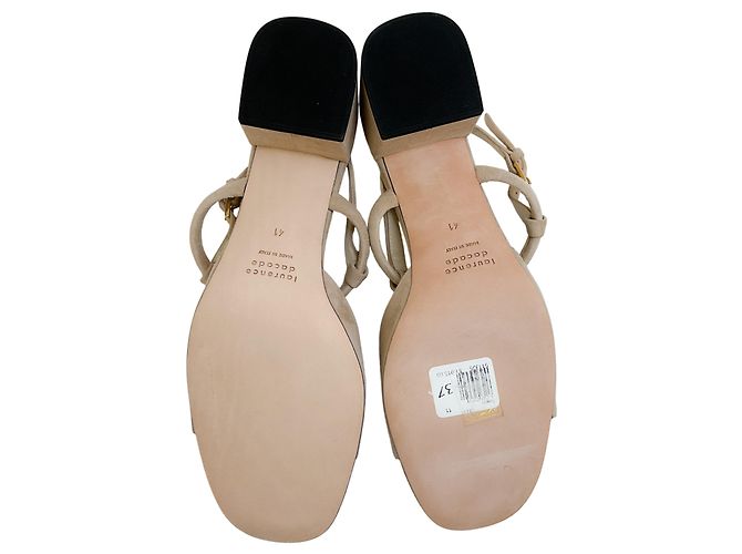 Sandali Ginger in Suede Beige di Laurence Dacade - Ansicht 8