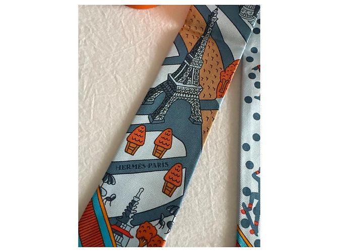 Twilly Hermès Azul - vista 2