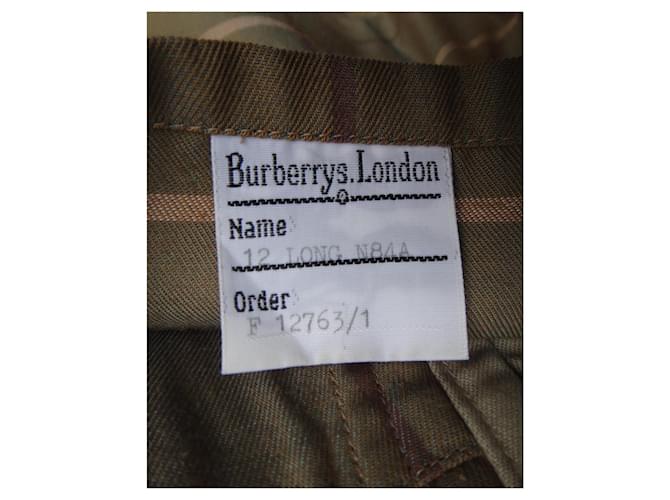 Impermeable Burberry Caqui de Algodón - vista 7
