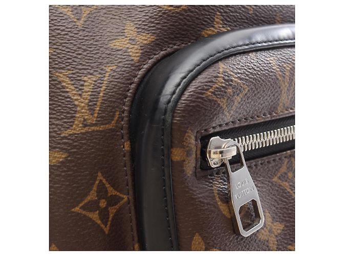 Zaino Josh Louis Vuitton Marrone Nero Monogramma - vista 9