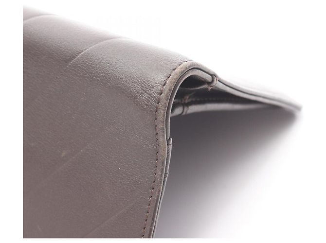 Portafoglio lungo bifold Chanel Chevron V-Stitch Marrone - vista 12