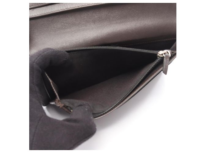 Portafoglio lungo bifold Chanel Chevron V-Stitch Marrone - vista 4