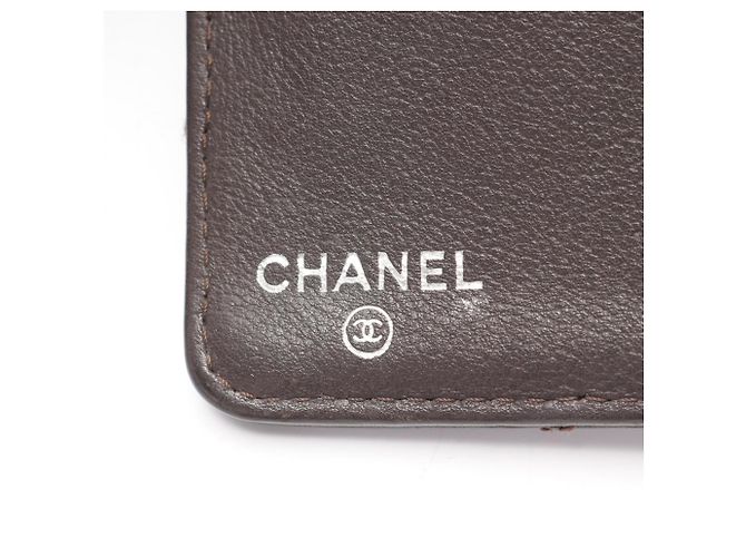 Portafoglio lungo bifold Chanel Chevron V-Stitch Marrone - vista 5