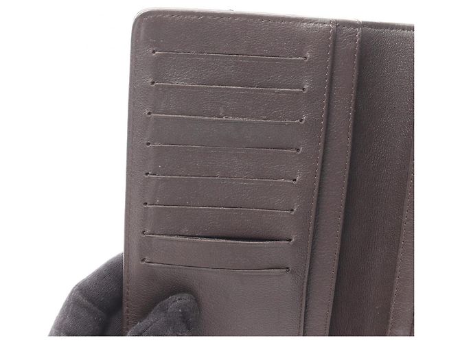 Portafoglio lungo bifold Chanel Chevron V-Stitch Marrone - vista 8
