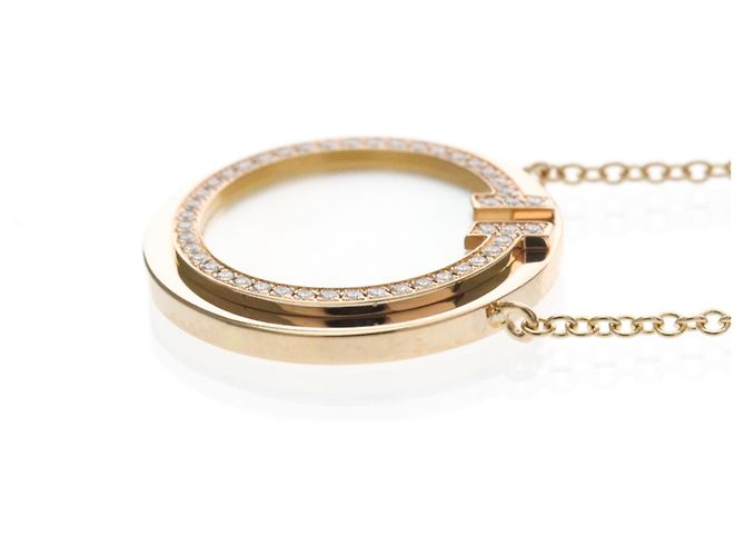Tiffany & Co Collana Tiffany TTWO Circle con Diamanti D'oro - vista 3