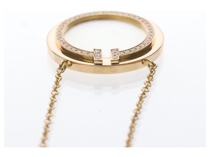 Tiffany & Co Collana Tiffany TTWO Circle con Diamanti D'oro - vista 6