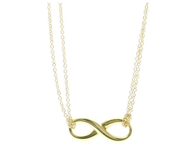 Tiffany & Co Collana Pendente Infinity in Oro Giallo 18K Tiffany D'oro - vista 2