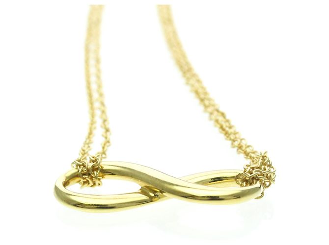 Tiffany & Co Collana Pendente Infinity in Oro Giallo 18K Tiffany D'oro - vista 4