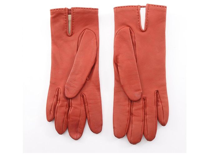 Hermès Kelly Handschuhe aus Bordeaux-Leder - Ansicht 2