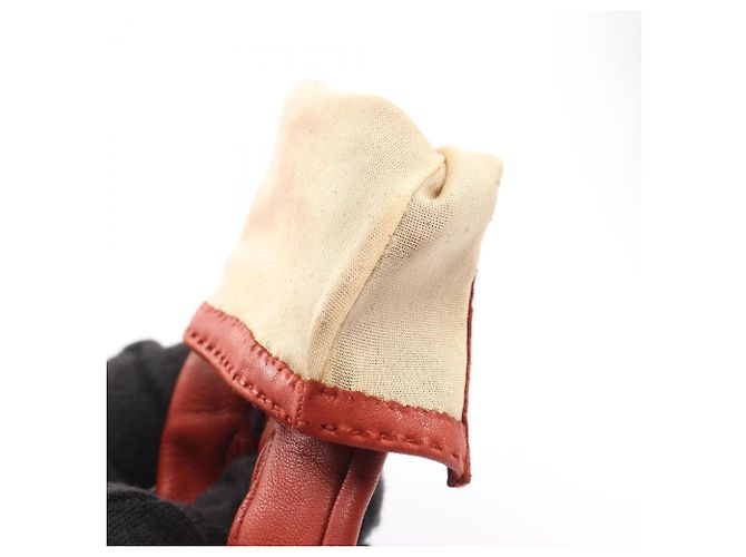 Hermès Kelly Handschuhe aus Bordeaux-Leder - Ansicht 6