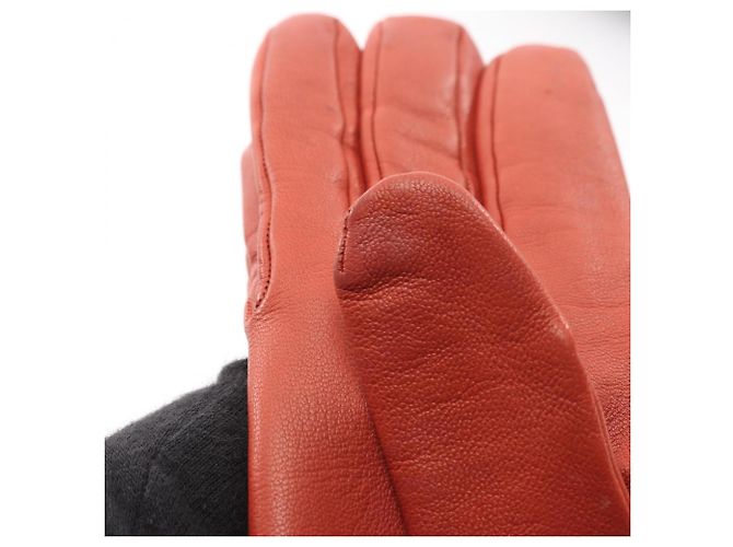 Hermès Kelly Handschuhe aus Bordeaux-Leder - Ansicht 7