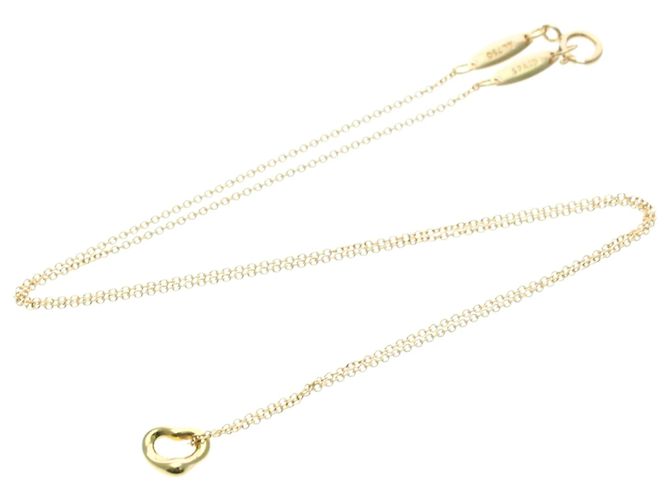 Tiffany & Co Collana Extra Mini Cuore Aperto Tiffany D'oro - vista 14