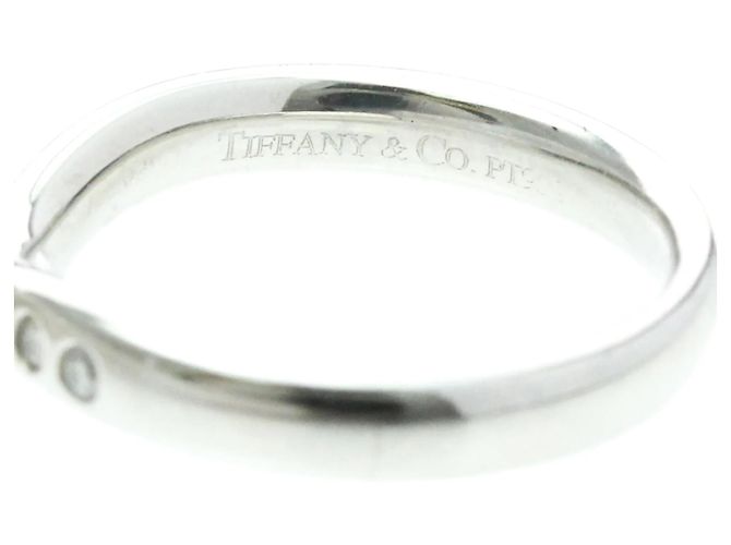 Tiffany & Co Anello Curvo Tiffany con Diamanti Argento - vista 6