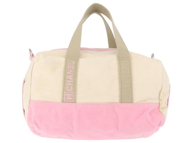 Chanel Sport Line Boston Ba Canvas Rosa - vista 2