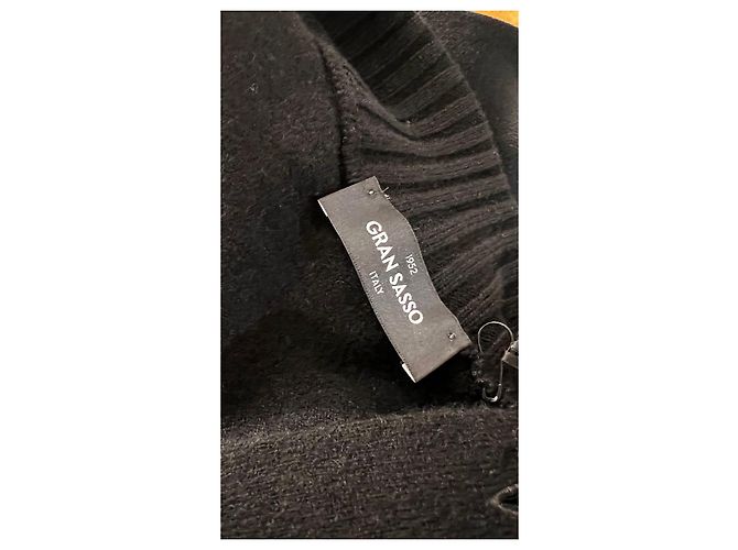 Autre Marque Gran Sasso Kaschmir-Cardigan Schwarz - Ansicht 8