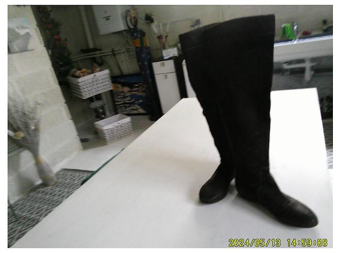 Autre Marque Stivali Overknee Manufacture d'Essai Marroni Camoscio - vista 7