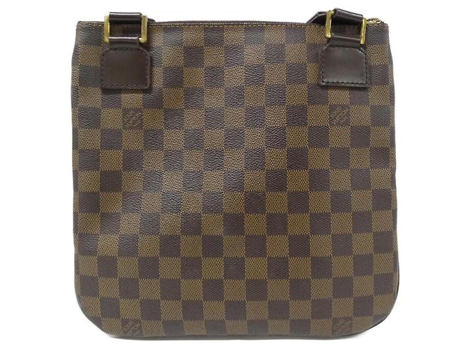 Borsa a Spalla Louis Vuitton Damier Pochette Bosphor N51111 Marrone - vista 2