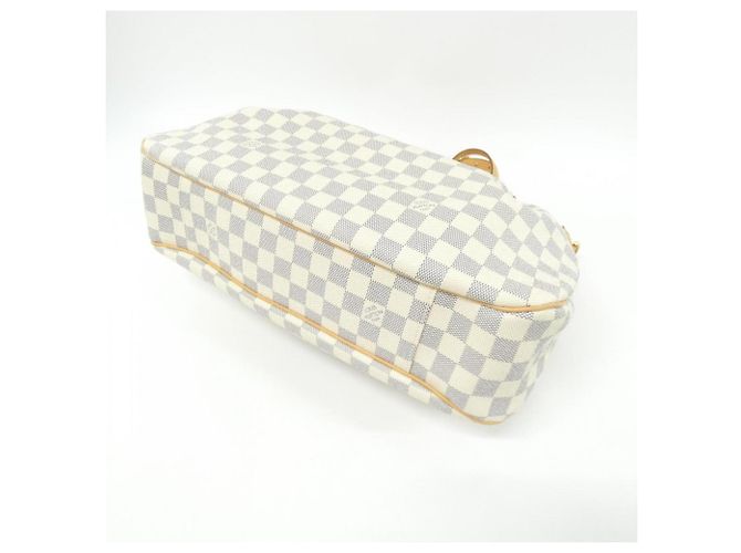 Borsa a Spalla Louis Vuitton Damier Azur Evora MM Bianco Blu - vista 3
