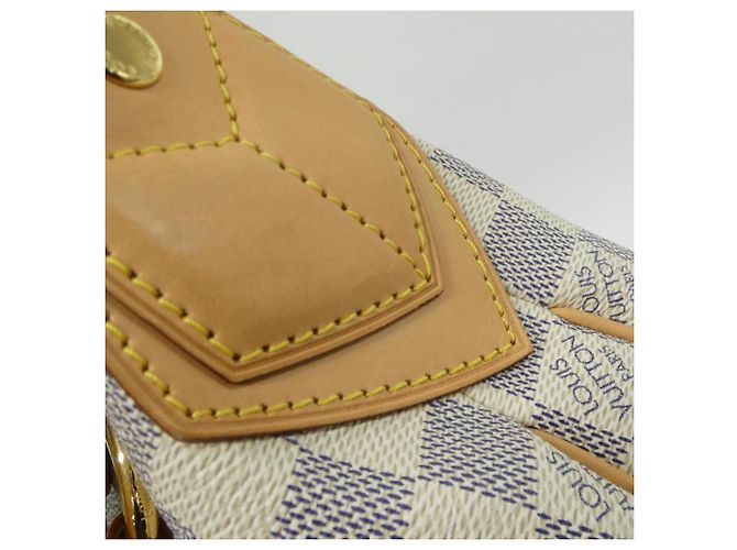 Borsa a Spalla Louis Vuitton Damier Azur Evora MM Bianco Blu - vista 6