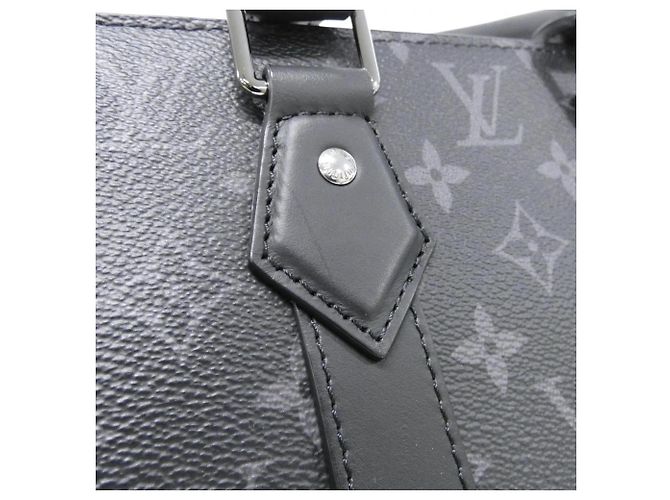Borsa Cross Sac Plat Monogram Eclipse Louis Vuitton Nero - vista 4