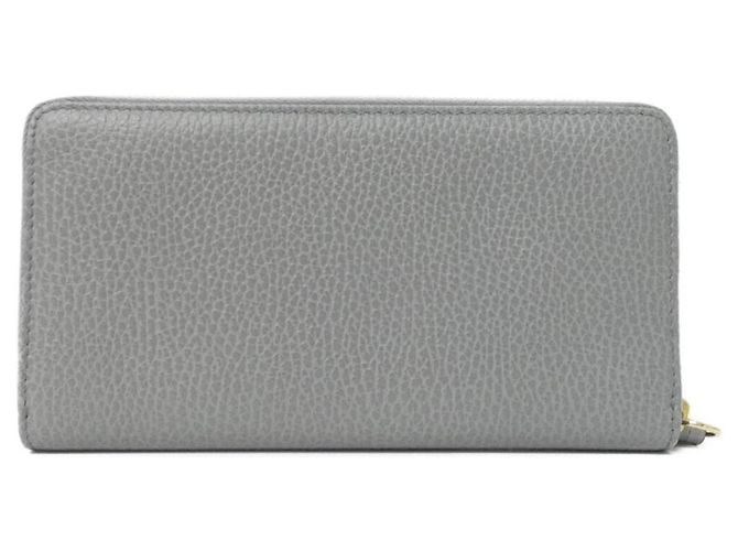 Gucci Bi-Fold Langbörse aus grauem Leder Braun - Ansicht 2