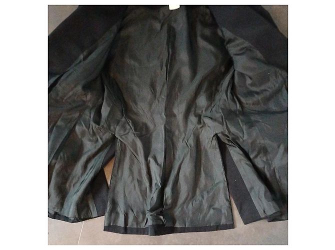 Blazer Regina Rubens de algodón negro con hombreras - vista 2