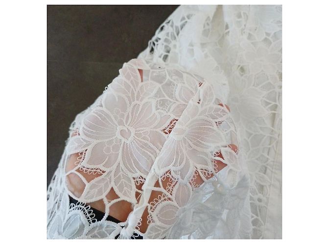 Rene Derhy Spitzenkleid Weiß - Ansicht 6