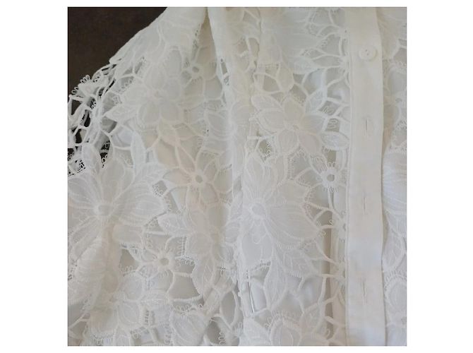 Rene Derhy Spitzenkleid Weiß - Ansicht 7