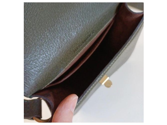 Borsa Box Jil Sander in pelle verde foresta Cachi - vista 12