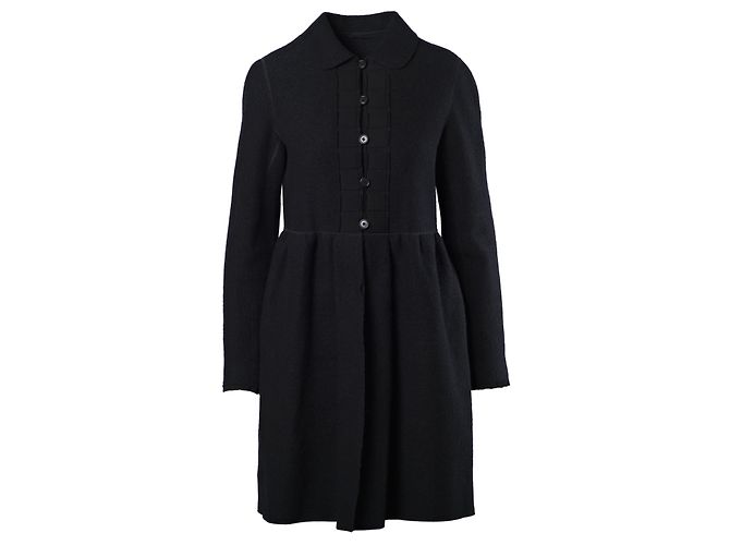 Set cappotto e vestito in lana nera Aspesi Nero - vista 11