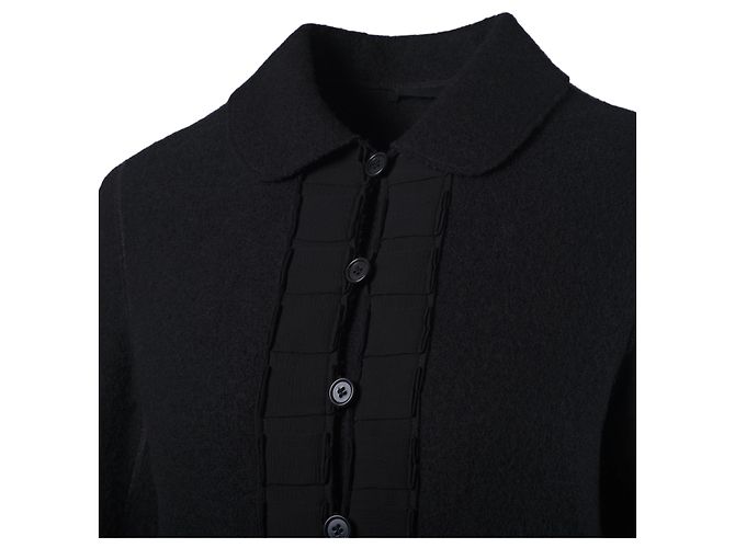 Set cappotto e vestito in lana nera Aspesi Nero - vista 13
